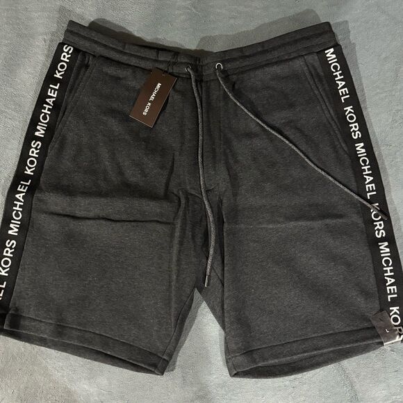 MICHAEL KORS MENS Logo tape SHORTS L - Picture 1 of 16